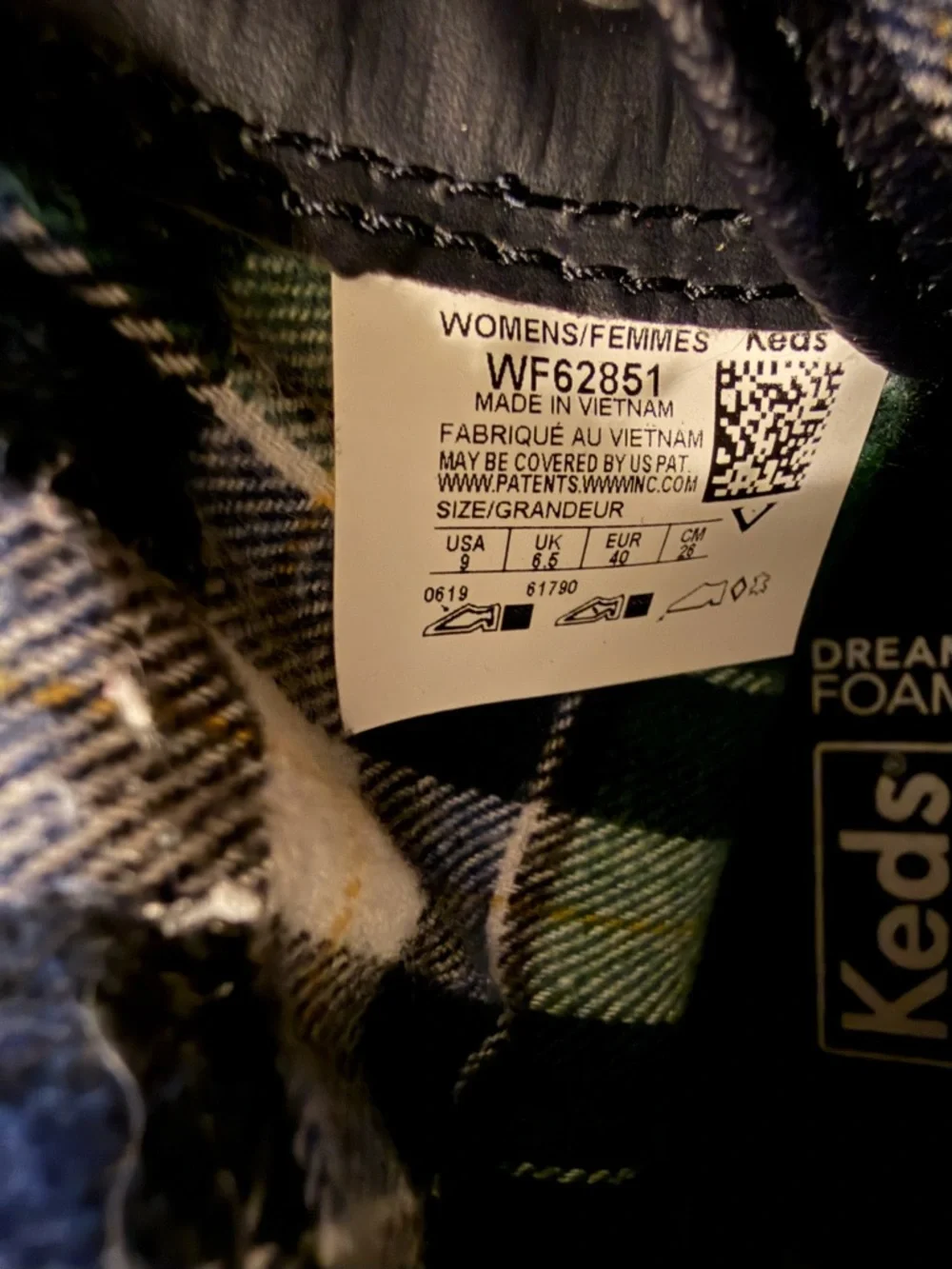 Keds Scout Boot II Navy Water Resistant Plaid Lined Duck Boots Womens‎ 9